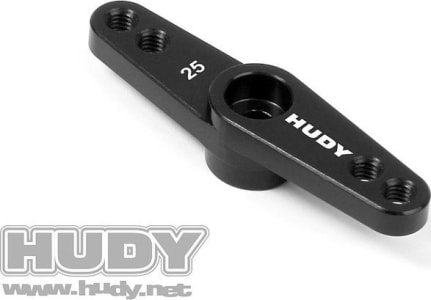 Xray XRA293496 - Alu Throttle Servo Horn Futaba - Offset - 25t