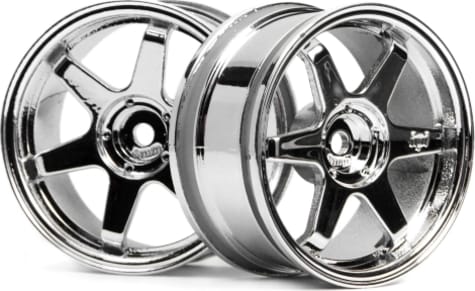 HPI HPI3842 - Te37 Wheels 26mm Chrome 3mm Offset/26mm - pair