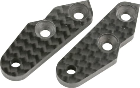 Mugen Seiki MUGE2153 - E2153 Graphite Front Hub Carrier Arm Mounts L/R: X8R/8/8E X8T/E
