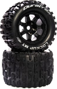 Duratrax DTXC5632 - Lockup MT Belt 3.8 Mounted .5 Offset Black 17mm (2)