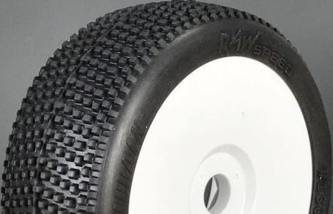 Raw Speed RC RWS180105SB - Villain 1/8 Buggy Tire Soft with Black Insert Tire Only (2)