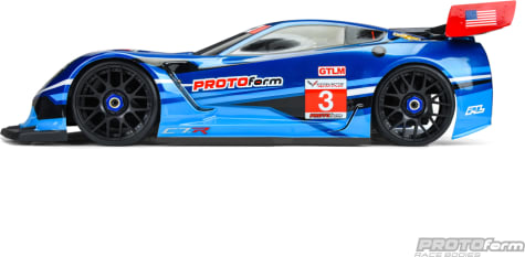 Pro-Line PRM155140 - 1/8 Corvette C7.R Clear Body :GT Short Wheelbase