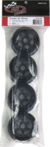 DE Racing DER-TS4-17B - Trinidad SC Wheel for Associated SC8 DB8 17mm Hex Black (4)