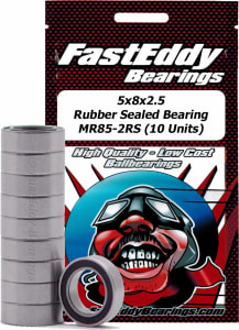 FastEddy TFE271 - 5x8x2.5 Rubber Sealed Bearing Mr85-2rs (10 Units)