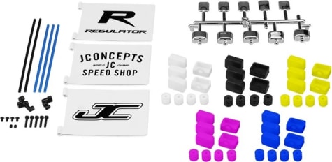 JConcepts JCO2912 - Light Bucket and Flag Mount Set W/ Flags Boots and Bump Stops