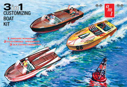 AMT AMT1056 - 1/25 Customizing Boat 3 in 1