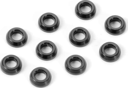 Xray XRA362280-K - aluminum conical shim 3x6x2.0mm - black 10