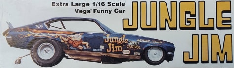 Atlantis Models AANH1486 - Jungle Jim Vega Funny Car 1/16