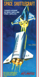 Atlantis Models AANH1828 - Convair Space Shuttlecraft 1/150