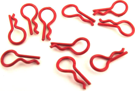 Hot Racing AC01MC02 - discontinued Shinny Red Micro Body Clips (10)