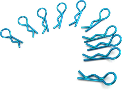 Hot Racing AC03R06 - discontinued Blue Chrome Loop Bent Body Clips