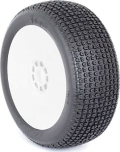 AKA Racing AKA14016QRW - 1/8 Catapult Super Soft Long Wear Tires White EVO Wheels (2): Bu