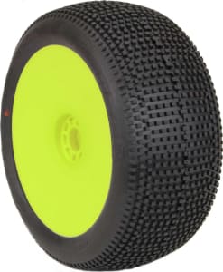 AKA Racing AKA14117QRY - 1/8 Truggy EVO IMPACT Super Soft Longwear Yellow Wheel (2)