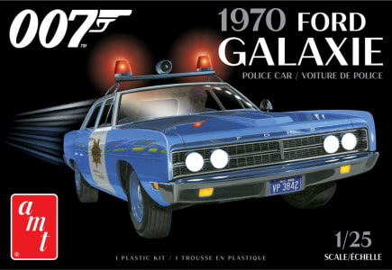 AMT AMT1172M - 1/25 1970 F0RD Galaxie Police Car James Bond