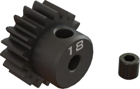 Arrma ARA311080 - 18T 0.8Mod 1/8 Bore CNC Steel Pinion Gear