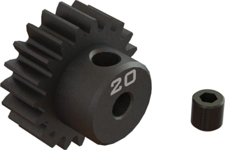 Arrma ARA311082 - 20T 0.8Mod 1/8 Bore CNC Steel Pinion Gear