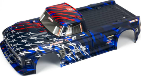 Arrma ARA410005 - INFRACTION 6S BLX Painted Body Blue/Red