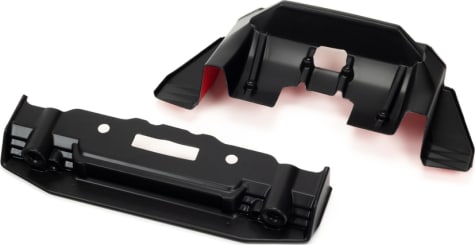 Arrma ARA410008 - FELONY Painted Splitter And Diffuser Black/Red
