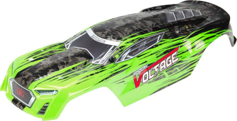 Arrma ARAAR402197 - AR402197 Body Paintd/Decal FAZON VOLTAGE Green/Blk