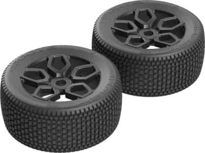 Arrma ARAAR550026 - discontinued Exabyte NT Truggy Tire Set Pre-glued