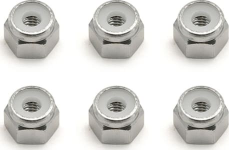 Associated ASC9834 - Aluminum Locknut 8-32 Silver (6)