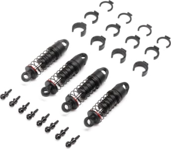 Axial Racing AXI203002 - Oil Shock Set 6mm .213 LBS/IN Red : SCX24 4