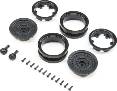 Axial Racing AXI31629 - 1.9 MW19 Beadlock Wheels - Black 2pcs