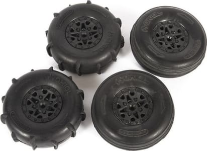 Axial Racing AXI41000 - ST28 Razor Front / Paddle Rear Tire Set : Yeti Jr.