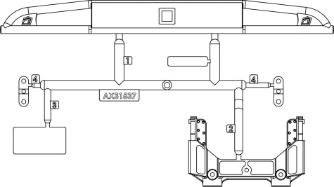 Axial Racing AXIAX31537 - discontinued AX31537 Chassis Unlimited K5 Rear Bumper