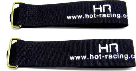 Hot Racing BVS20X04 - discontinued Gold/Black hook and loop Straps 200mm