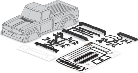Carisma CIS15903 - Coyote Clear Body Set: Sca-1e