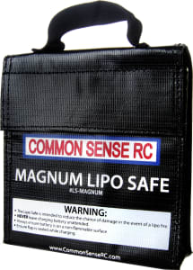Common Sense RC CMSLS-MAGNUM - Magnum LiPo Safe Charging / Storage Bag 7 x 6.25 x 1.75