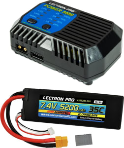 Common Sense RC CMSPP-076 - Power Mini Charger + 1 X 7.4v 5200mah 35c W/ Xt60