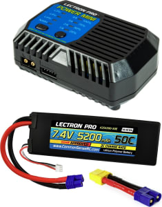 Common Sense RC CMSPP-082 - POWER MINI Charger + 1 x 7.4V 5200mah 50C w/ EC3