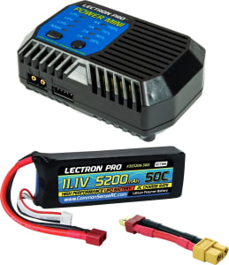 Common Sense RC CMSPP-085 - Power Mini Charger + 1 X 11.1v 5200mah 50c W/ T-Plug Type