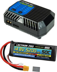 Common Sense RC CMSPP-089 - POWER MINI Charger + 1 x 14.8V 5200mah 50C Soft Pack w/ XT60