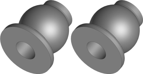 Corally COR00180-170 - Ball - 6.8mm - Steel - 2 Pcs: Dementor, Kronos, Python, Shogun