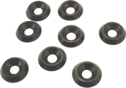 Hot Racing CW34901 - discontinued Black Aluminum 4mm Countersunk Washer (8)