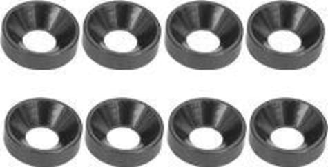 Hot Racing CW36801 - discontinued Gunblack Aluminum 3mm Countersunk Washer (8)