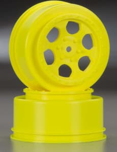 DE Racing DER-SCT-10Y - discontinued Trinidad Sc Wheels For Team Losi Ten-SCTE - Yellow