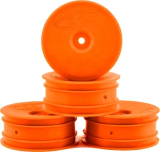 DE Racing DER-SB4-AFO - Speedline Buggy Wheels for B6.1 / RB6 / Front / Orange / 4 piece