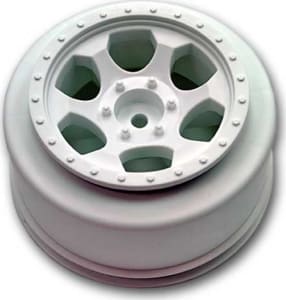 DE Racing DER-SCT-RW - discontinued Trinidad Sc White Wheels Fits Slash 4x4 Blitz Ultim