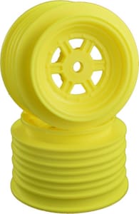 DE Racing DER-GLR-AY - Gambler Rear Wheels for Late Model/Street Stk/12mm Hex/ Yellow