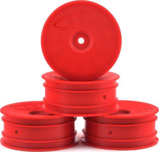 DE Racing DER-SB4-AFR - Speedline Buggy Wheels for B6.1 / RB6 / Front / Red / 4 pieces