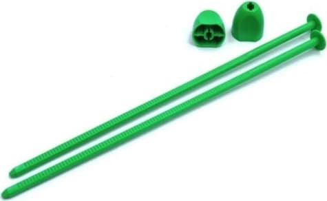 DE Racing DER-ZS4-G - Zip Stix / GREEN / 4 pieces