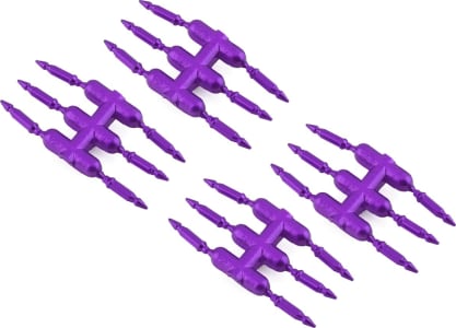 DS Racing DSC-DEN-3PUA - Ds Racing Drift Element Scale Bullet Lug Nuts (Purple) (24)