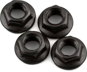 DS Racing DSCDENM4B - 4x5.5mm Stainless Steel Wheel Nuts (Black) (4)