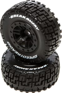 Duratrax DTXC2925 - discontinued SpeedTreads Breakaway SC Mounted Black: SlashR 4X4F