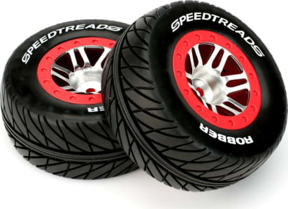 Duratrax DTXC2943 - Mounted SpeedTreads Robber SC: TRA SL F (2)