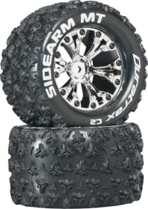 Duratrax DTXC3517 - Sidearm MT 2.8 inch Truck Mounted 1/2 inch Offset C2 Chrome (2)